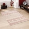 Homeroots 5 x 8 ft. Beige & Red Zigzag Indoor & Outdoor Area Rug 396227 - alternate 8